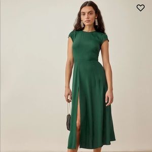 Reformation Gavin dress in Emerald, size 4. Not worn by seller.